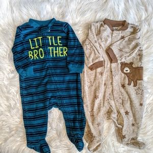 Carter's fleece sleepers